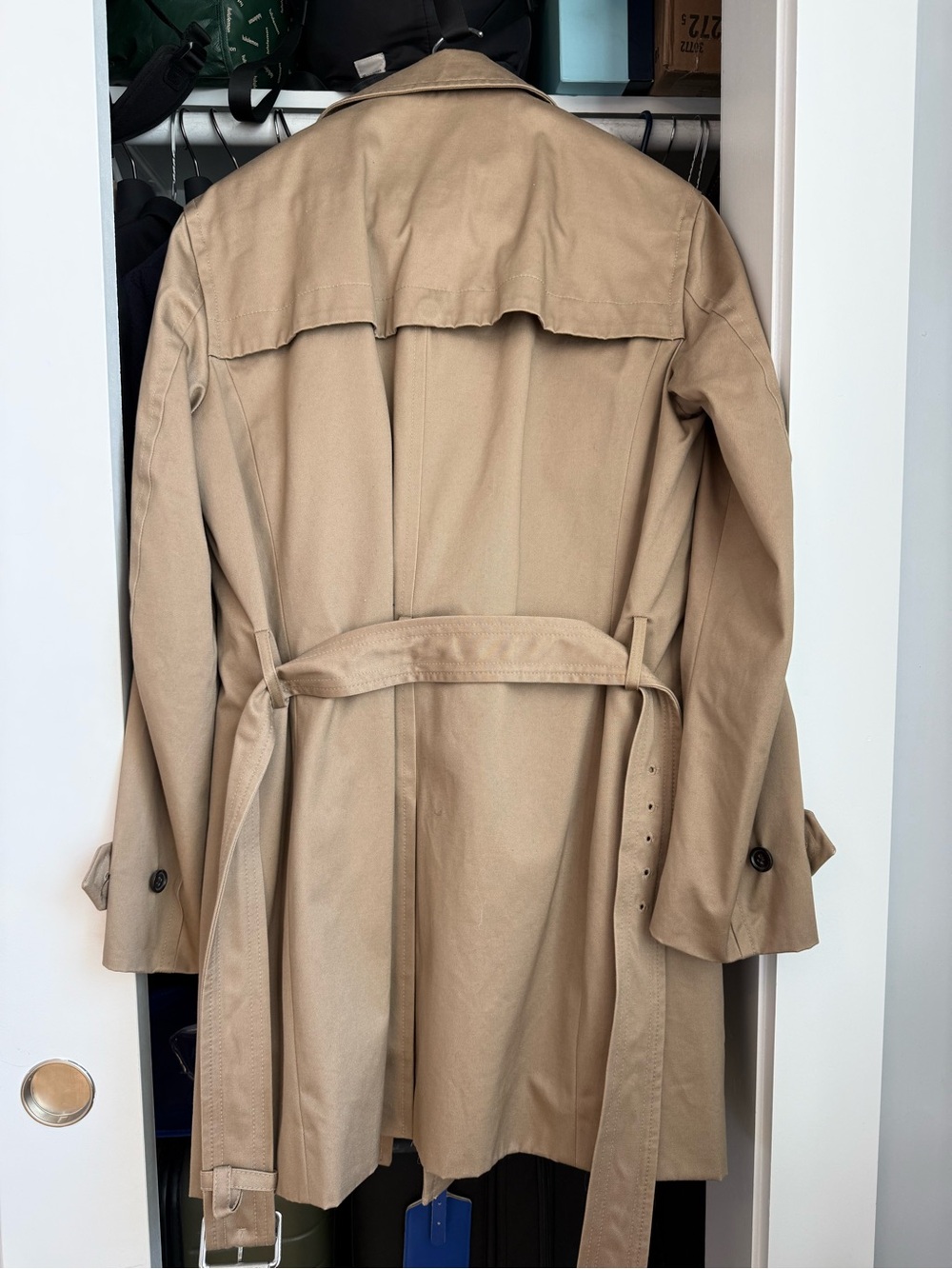 Banana Republic Khaki Trench Coat - Small - Picture 2 of 3